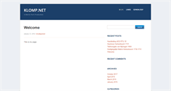Desktop Screenshot of klomp.net
