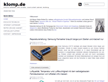 Tablet Screenshot of klomp.de